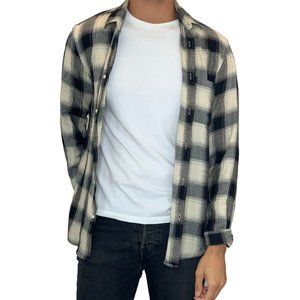Zara Checkered Long sleeve Button Up